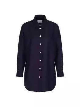 Длинная блузка однотонная Seidensticker, синий