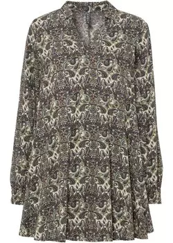 Длинная блузка Rainbow, бежевый