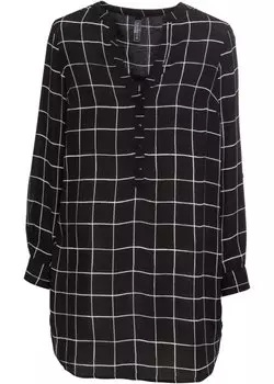 Длинная блузка Rainbow, черный