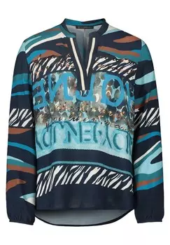 Длинная блузка с воротником стойкой Betty Barclay, синий