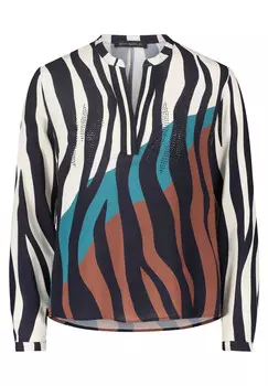 Длинная блузка с воротником стойкой Betty Barclay, синий