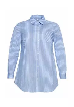 Длинная блузка с закругленным краем sheego, цвет Mittelblau