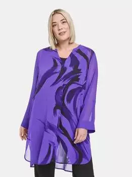 Длинная блузка Samoon, фиолетовый