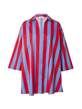 Длинная блузка SEIDENSTICKER Blouse Schwarze Rose, красный