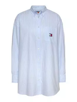Длинная блузка Tommy Jeans Regular fit Blouse, светло-синий