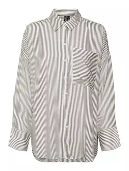 Длинная блузка VERO MODA Blouse VMBUMPY, темно-бежевый