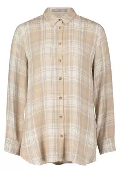 Длинная блузка в клетку Betty & Co, коричневый