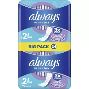 Длинная большая упаковка Ultra Day Binds Always, 24 шт.