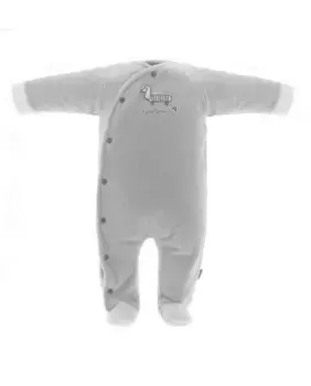 Длинная детская бархатная пижама с вышивкой для щенков Cambrass, серый