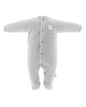 Длинная детская пижама с лунной вышивкой Cambrass, серый