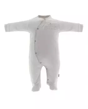 Длинная детская пижама с вышивкой в виде замка Cambrass, серый