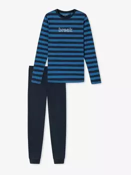 Длинная детская пижама Schiesser, синий