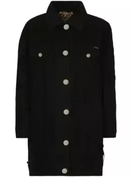 Длинная джинсовая куртка DOLCE & GABBANA, черный