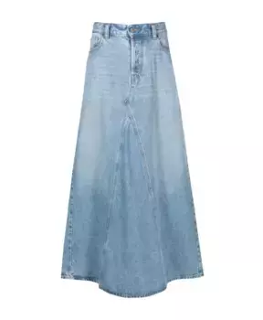 Длинная джинсовая юбка Diesel, синий