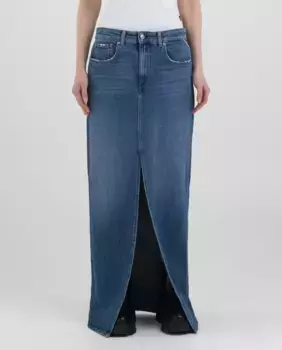 Длинная джинсовая юбка Replay, синий