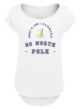 Длинная футболка F4Nt4Stic, белый