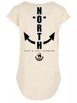 Длинная футболка F4Nt4Stic, бежевый