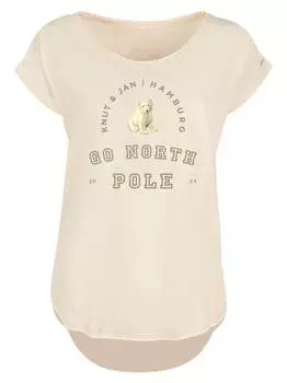 Длинная футболка F4Nt4Stic, бежевый