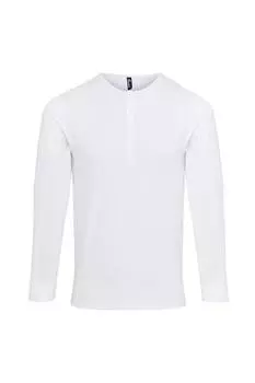 Длинная футболка John с рулонными рукавами Premier, белый