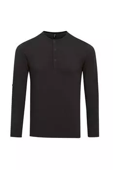 Длинная футболка John с рулонными рукавами Premier, черный