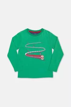 Длинная футболка «Локо» Kite, зеленый