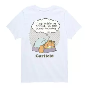 Длинная футболка Monday с рисунком Garfield Week для мальчиков 8–20 лет Licensed Character