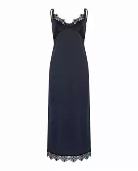 Длинная комбинация Simone Prle, синий