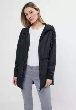 Длинная куртка Cecil, с капюшоном, с капюшоном, синий