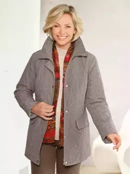 Длинная куртка Classic Basics, без капюшона, коричневый