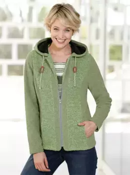 Длинная куртка Classic Basics с капюшоном, цвет Reseda