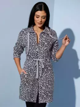 Длинная куртка Comodo, цвет Grau-Meliert-Schwarz-Gemustert