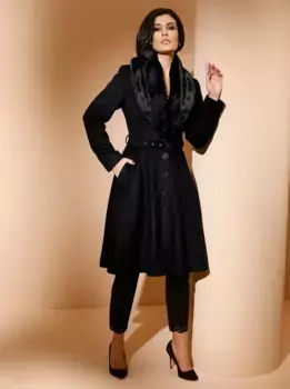 Длинная куртка Creation L, без капюшона, черный