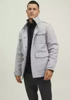 Длинная куртка Jack & Jones "BLAPARKER WOOL FIELD JKT", серый