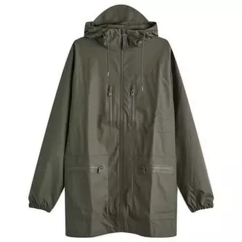 Длинная куртка-карго Rains, зеленый