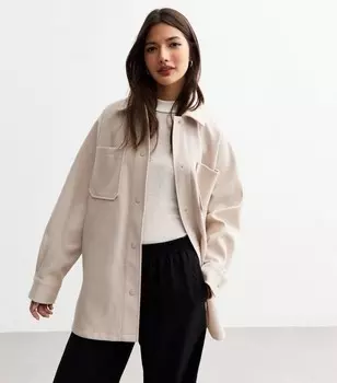 Длинная куртка New Look, светло-серый