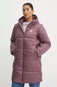 Длинная куртка-пуховик adidas Originals, фиолетовый
