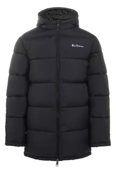 Длинная куртка пуховик для мальчиков Ben Sherman, черный