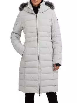 Длинная куртка-пуховик Venice Pajar, серебро