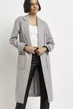 Длинная куртка River Island, серый