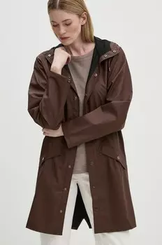 Длинная куртка W3 Rains, коричневый