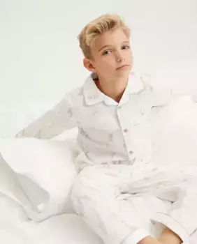 Длинная мальчишеская пижама Cotton Juice, цвет Rosa