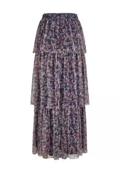 Длинная многоярусная юбка с цветочным принтом для женщин LIPSY, цвет Floral Multicolour