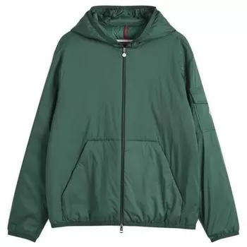 Длинная непрозрачная куртка из переработанного монтейнарда Moncler, зеленый