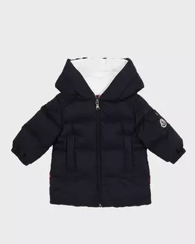 Длинная парка Marat с отделкой в полоску для мальчика, размер 12M-3 Moncler