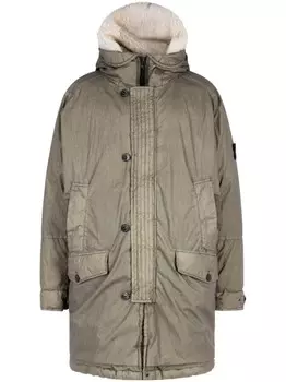 Длинная парка Stone Island, серый
