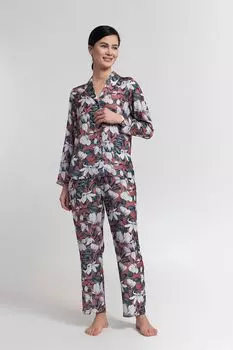 Длинная пижама Beatrice с цветочным принтом Sofiaman, белый