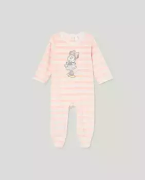 Длинная пижама для девочки Cotton Juice, розовый