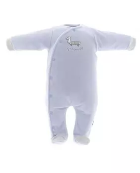 Длинная пижама для мальчика с вышивкой в виде собаки Cambrass, светло-синий