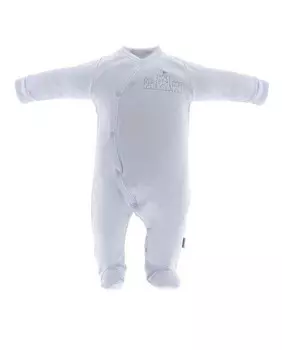 Длинная пижама для мальчика с вышивкой в виде замка Cambrass, светло-синий