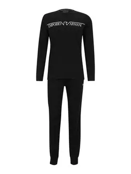 Длинная пижама Emporio Armani Long Pajamas, черный